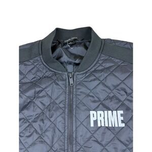 Mercer + Mettle Black Quilted Prime Bomber Jacket Womens Large MM7103 Full Zip